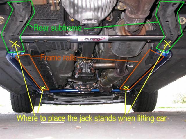 Honda element lift points #2