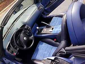 Interior finished&#33; Blue suede in Suzuka blue S2K&#33;-yvnvx1rh.jpg